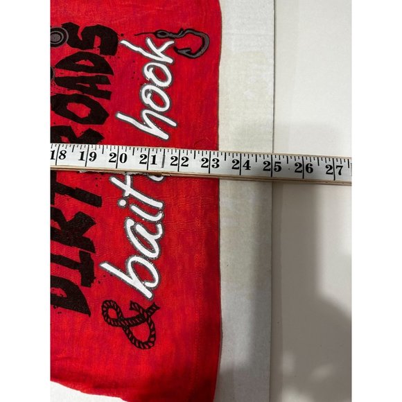 Country Girls TShirt Red Sz M Ladies Hunt Fish Dirt Roads Thin - Picture 5 of 6